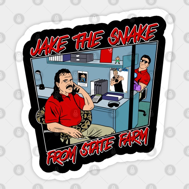 Jake "The Snake" From State Farm. Sticker by upursleeve